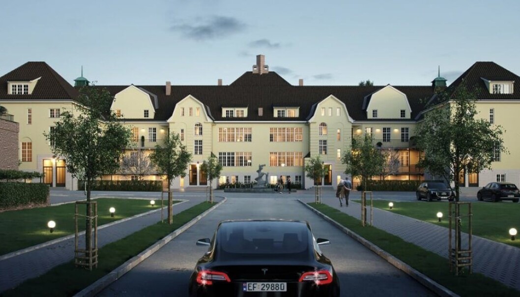 UNIKT: Prosjektet inneholder blant annet dette unike hovedhuset. UNIKT: Prosjektet inneholder blant annet dette unike hovedhuset.