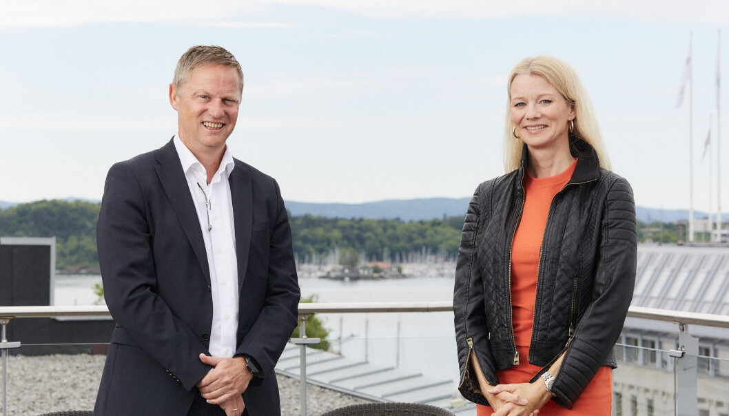 SATSER: Akershus Eiendom-sjef Petter Nylend er fornøyd med å ha hentet Kari Due-Andresen fra Handelsbanken. SATSER: Akershus Eiendom-sjef Petter Nylend er fornøyd med å ha hentet Kari Due-Andresen fra Handelsbanken.