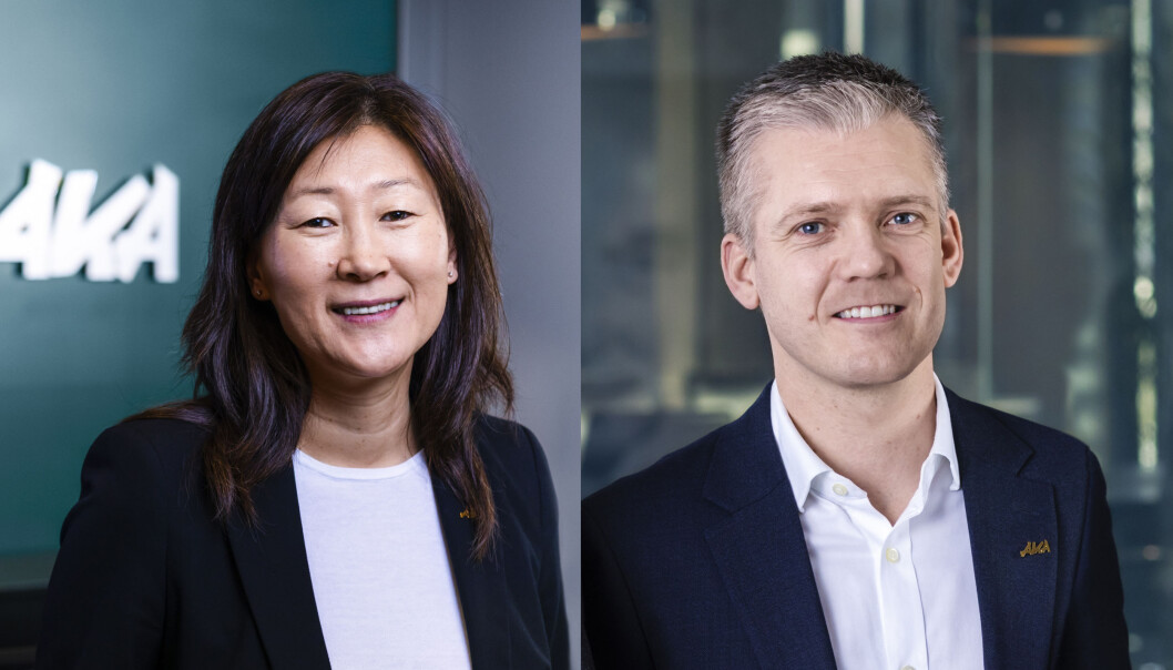 FORNØYD: Adm. direktør Jane K. Gravbråten og finansdirektør Thomas Simensen er fornøyd med utviklingen i AKA. FORNØYD: Adm. direktør Jane K. Gravbråten og finansdirektør Thomas Simensen er fornøyd med utviklingen i AKA.