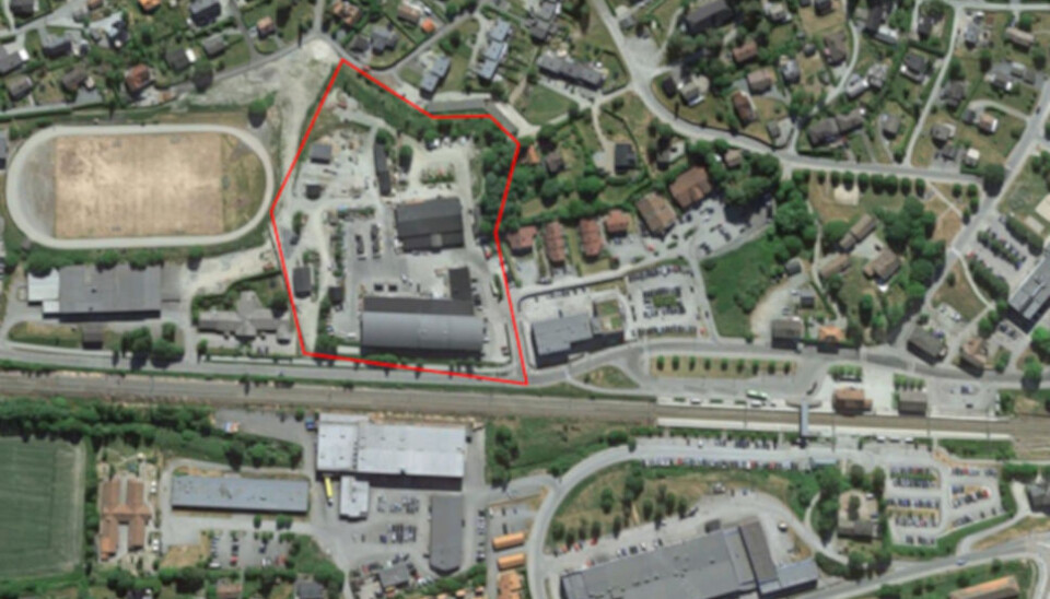RETT VED TOGET: Fredensborg Boligs nye kjøp i Vestby (markert med rødt). RETT VED TOGET: Fredensborg Boligs nye kjøp i Vestby (markert med rødt).