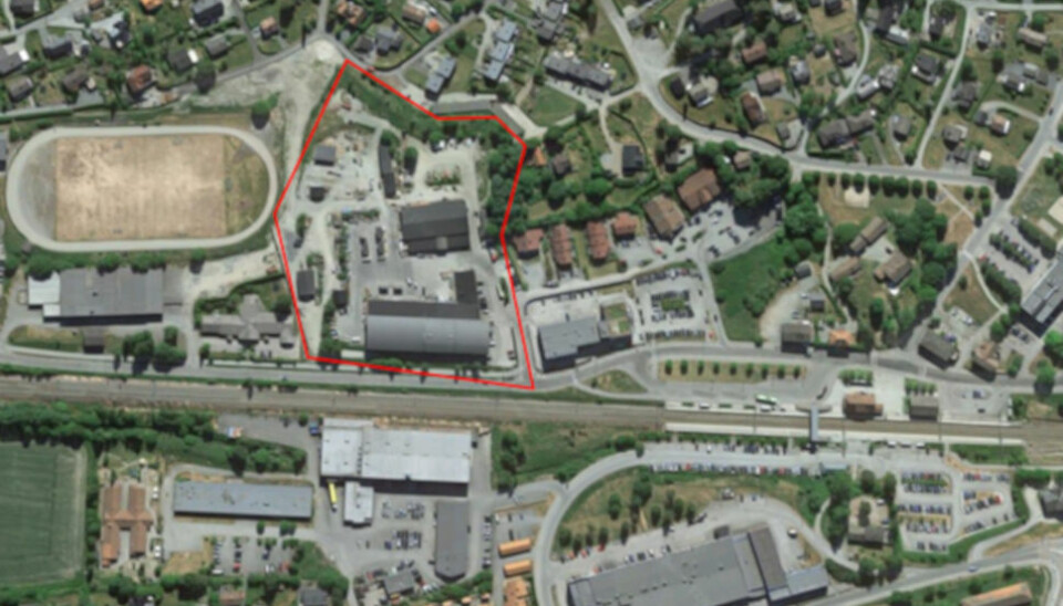 RETT VED TOGET: Fredensborg Boligs nye kjøp i Vestby (markert med rødt).