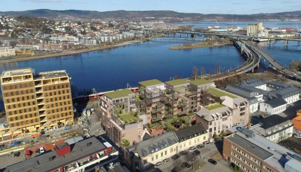 SENTRALT: Dette nye boligkvartalet kan stå ferdig om tre år. SENTRALT: Dette nye boligkvartalet kan stå ferdig om tre år.