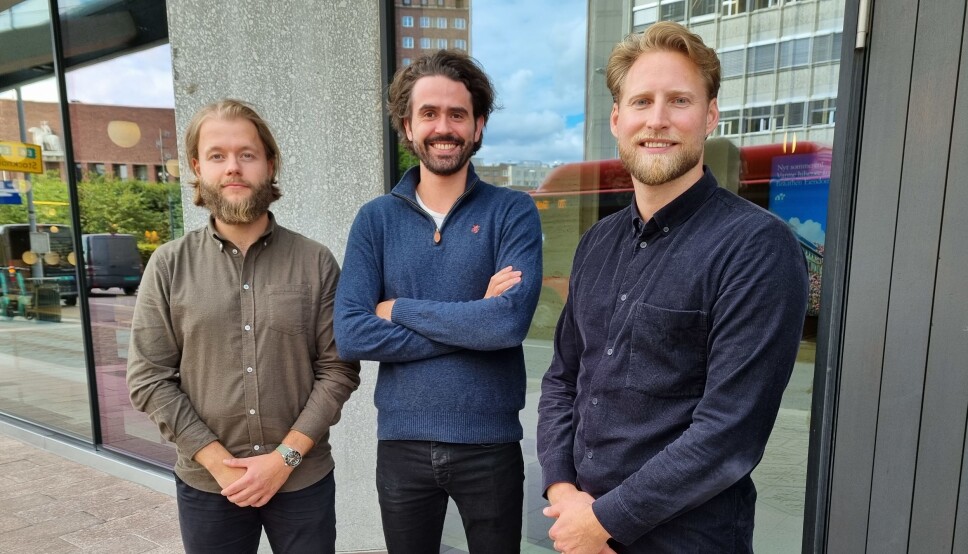 NYANSETTELSER: Andreas Vestavik , Frede Fardal og Simen Krogh i Newsec Maps. NYANSETTELSER: Andreas Vestavik , Frede Fardal og Simen Krogh i Newsec Maps.