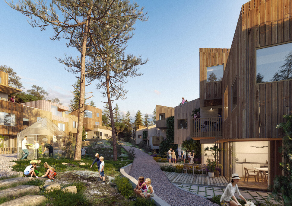 PRØVEKANIN: Boligområdet Hamrevann i Kristiansand var case for testing av det nettbaserte verktøyet.