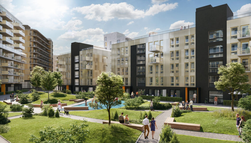 STØRSTE BREEAM-SERTIFISERTE BOLIGPROSJEKT: Nyegaardskvartalet på Storo i Oslo. STØRSTE BREEAM-SERTIFISERTE BOLIGPROSJEKT: Nyegaardskvartalet på Storo i Oslo.