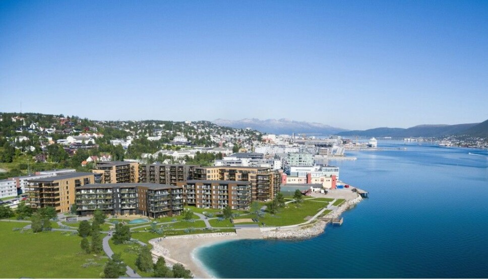 STORPROSJEKT I TROMSØ: Fjorårets inntekter var i stor grad knyttet til Bjerkaker Sjøpark i Tromsø – et prosjekt som Miliarium Bolig har utviklet i 50/50-partnerskap med Barlindhaug Eiendom siden 2016.
