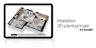 Interaktive 3D-plantegninger er det nyeste verktøyet i boligsalg