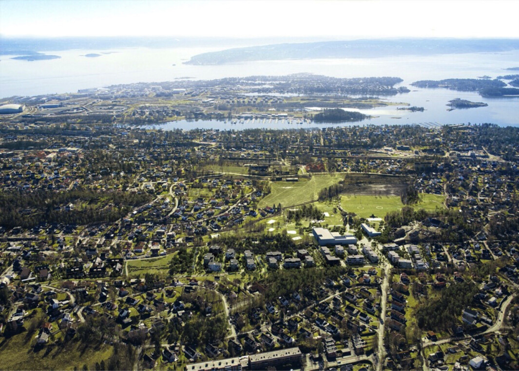STORUTBYGGING: Planforslaget legger til rette for utbygging av en fire-parallell skole med flerbrukshall, en barnehage for 150 barn, samt ca. 256-378 boenheter. STORUTBYGGING: Planforslaget legger til rette for utbygging av en fire-parallell skole med flerbrukshall, en barnehage for 150 barn, samt ca. 256-378 boenheter.