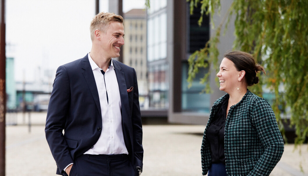 STERK VEKST: Kameos grunnlegger og CEO Sebastian Marten Harung og Kameo Norges daglige leder Linn Hoel Ringvoll opplever sterk vekst. STERK VEKST: Kameos grunnlegger og CEO Sebastian Marten Harung og Kameo Norges daglige leder Linn Hoel Ringvoll opplever sterk vekst.