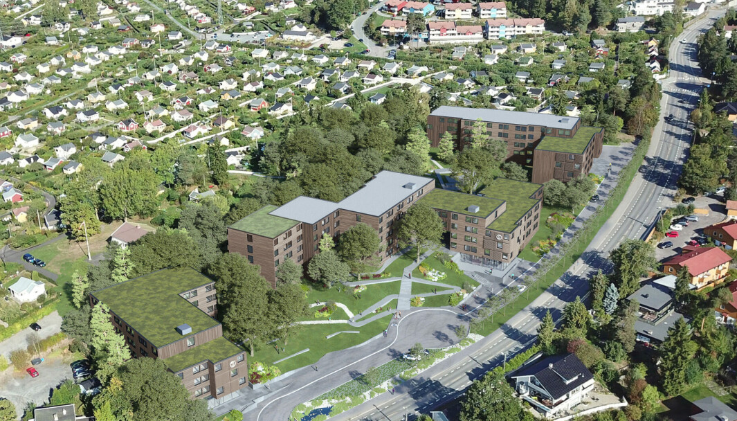 3-5 ETASJER: SiO skal nå oppføre 3 nye boligblokker med en høyde på mellom ca. 12-18 meter, noe innebærer 3 til 5 etasjer. 3-5 ETASJER: SiO skal nå oppføre 3 nye boligblokker med en høyde på mellom ca. 12-18 meter, noe innebærer 3 til 5 etasjer.
