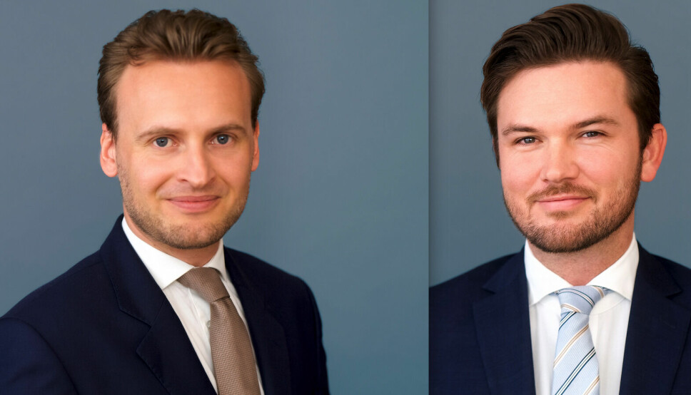 TIL CBRE: Lars Haugen og Jakob Westberg kommer fra henholdsvis Danske Banks Family Office-avdeling og Bertel O. Steen.
