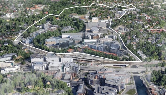 Lilleakerbyen i dag. Lilleakerbyen i dag.