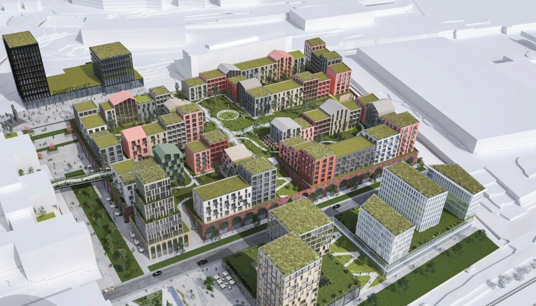 SPORBYEN: Hovedhensikten med planen for det 77,8 mål store planområdet er byutvikling til bolig, næring og sentrumsformål.