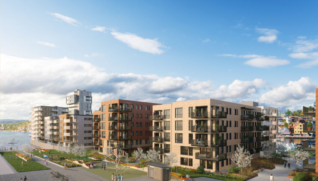 STOR KONTRAKT: Seltor er valgt som totalentreprenør for bygging av dette prosjektet på Kaldnes Brygge. Ill.: Spir Arkitekter AS STOR KONTRAKT: Seltor er valgt som totalentreprenør for bygging av dette prosjektet på Kaldnes Brygge. Ill.: Spir Arkitekter AS