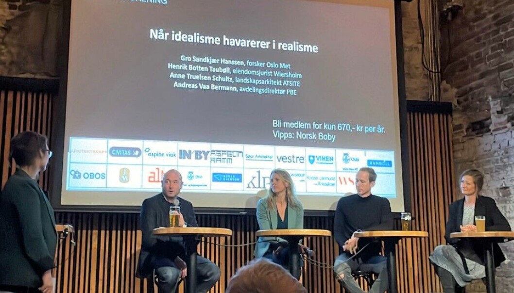 I PANELET: F.v. Andreas Vaa Bermann, Gro Sandkjær Hanssen, Henrik Botten Taubøll og Anne Truelsen Schultz. I PANELET: F.v. Andreas Vaa Bermann, Gro Sandkjær Hanssen, Henrik Botten Taubøll og Anne Truelsen Schultz.
