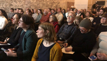 FULLSATT SAL: Debatt i regi av Oslo Bolig- og byplanforening. FULLSATT SAL: Debatt i regi av Oslo Bolig- og byplanforening.