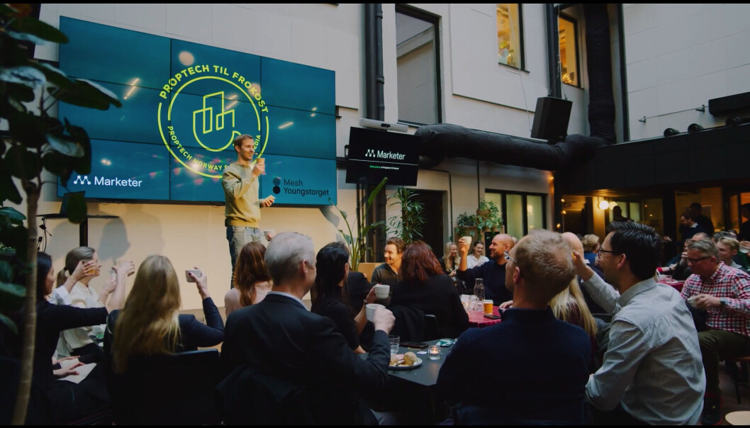 OVER 150: Arrangementet ble fylt opp med eiendomsfolk og proptech-selskaper. OVER 150: Arrangementet ble fylt opp med eiendomsfolk og proptech-selskaper.