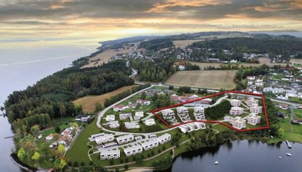 NÆR 100: Smørvika får nær 100 boliger, nå er entreprisen for leilighetene i det røde feltet signert. Rekkehusene til venstre er allerede underveis. NÆR 100: Smørvika får nær 100 boliger, nå er entreprisen for leilighetene i det røde feltet signert. Rekkehusene til venstre er allerede underveis.