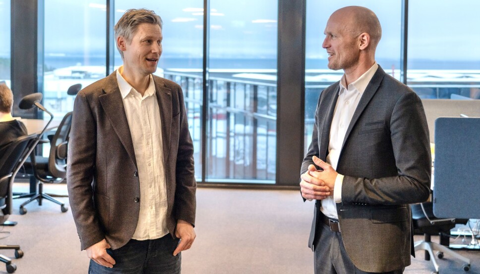 SATSING: Kyrre Isaksen og Rune Hardersen. SATSING: Kyrre Isaksen og Rune Hardersen.