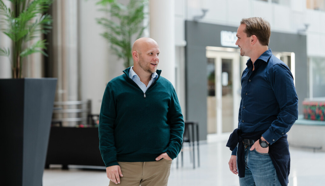 SHOW, NOT TELL: CEO André Fenger (tv) og COO Fabian Damhaug i Overo har hatt mer fokus på å bygge businessen fremfor å fortelle hvordan de driver business.