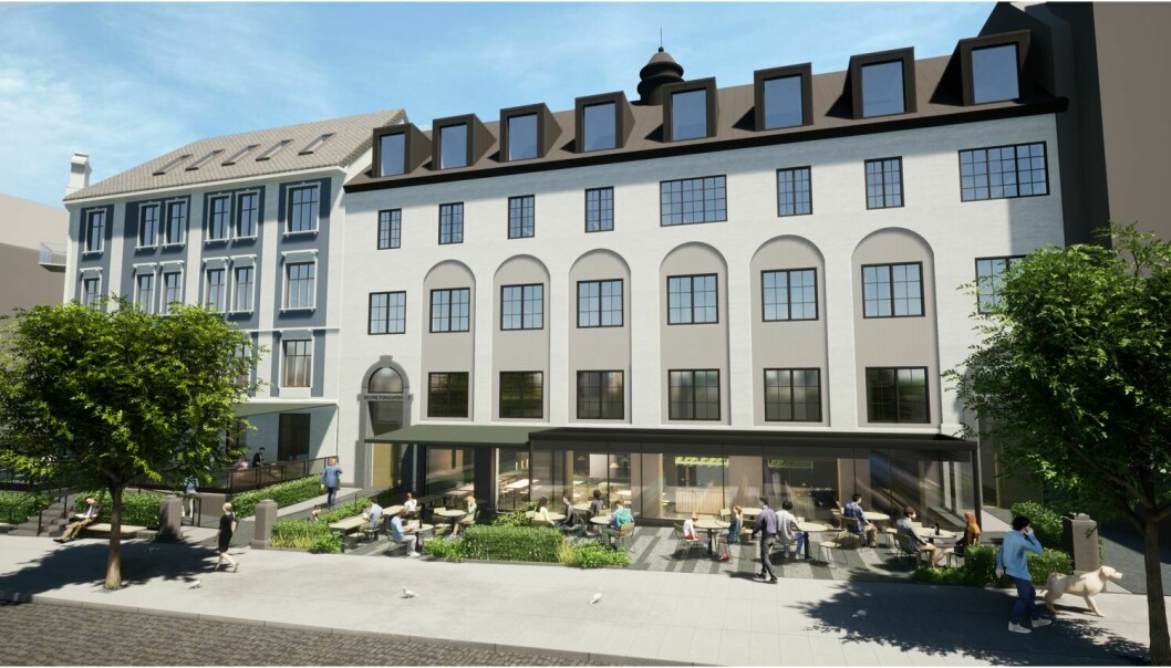 UTVIKLING: Castberg-kvartalet i Bergen skal det neste året rehabiliteres til kontorarbeidsplasser.