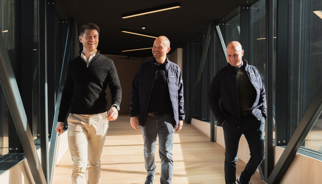 Utfordrer eiendomsbransjen: (f.v) Andreas Sanne Jespersen, Pareto Bank, Amund Drønen Ringdal, Dpend, og Ola Semb, Dpend. Utfordrer eiendomsbransjen: (f.v) Andreas Sanne Jespersen, Pareto Bank, Amund Drønen Ringdal, Dpend, og Ola Semb, Dpend.