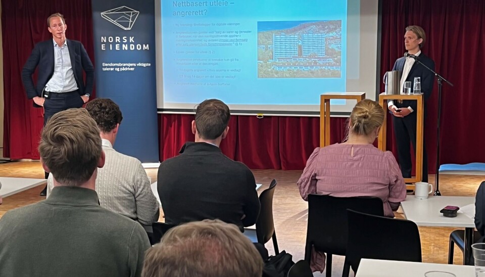 FØRER AN I PROP-TECH: F.v. Wiersholm-advokat Henrik Botten Taubøll og Christian Wierød i Unite Living. FØRER AN I PROP-TECH: F.v. Wiersholm-advokat Henrik Botten Taubøll og Christian Wierød i Unite Living.