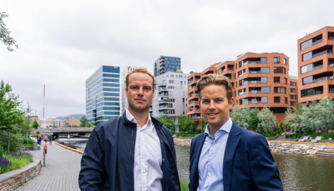 TIL EVAT: Steffen Chapman (tv) og Markus Horn Elieson går til FM-selskapet Evat.