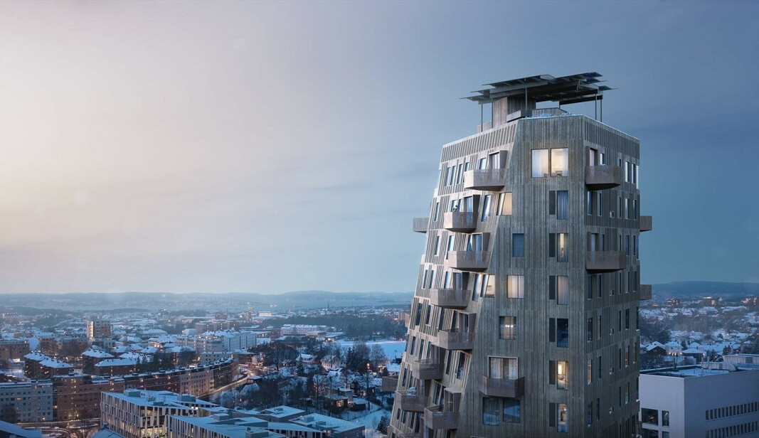 HØYT: Denne kombiblokka skal stå ferdig neste år. HØYT: Denne kombiblokka skal stå ferdig neste år.