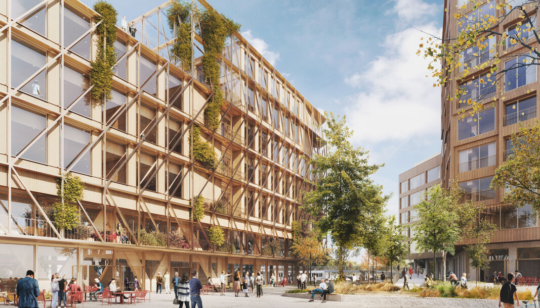 SKOLE: Slik ser arkitektene for seg at byggene til den nye videregående skolen kan se ut. SKOLE: Slik ser arkitektene for seg at byggene til den nye videregående skolen kan se ut.