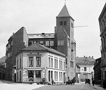 Pipervika kirke sto fra 1911 til 1927.