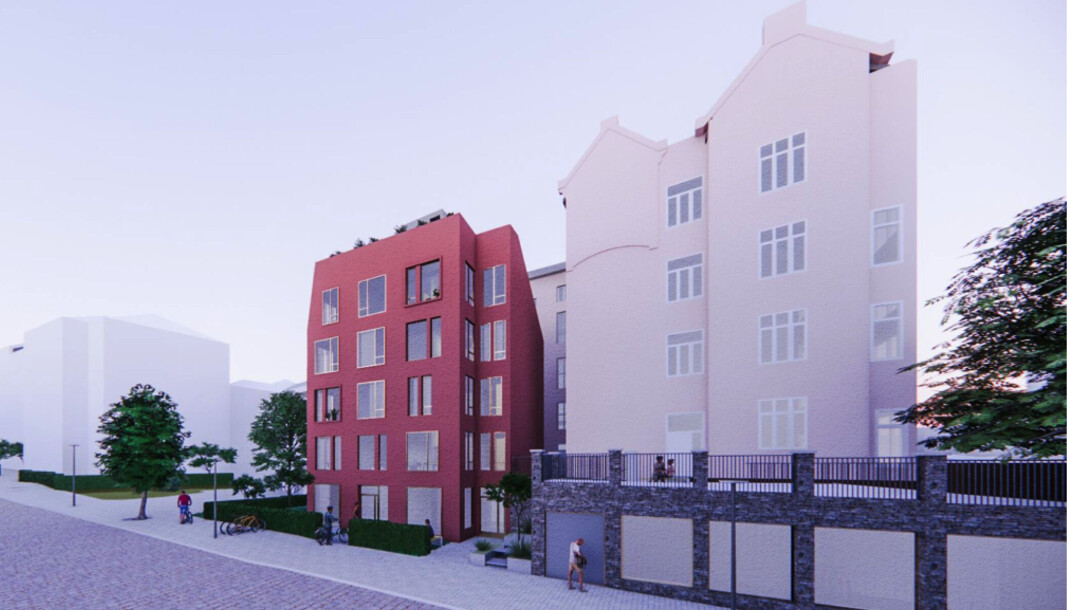 INNORDNER SEG: Ifølge redegjørelsen innordner tiltaket seg dominerende byggehøyder i området. INNORDNER SEG: Ifølge redegjørelsen innordner tiltaket seg dominerende byggehøyder i området.