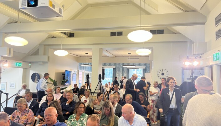 FULLT HUS: Under debatten til Kvinner i Eiendom. FULLT HUS: Under debatten til Kvinner i Eiendom.