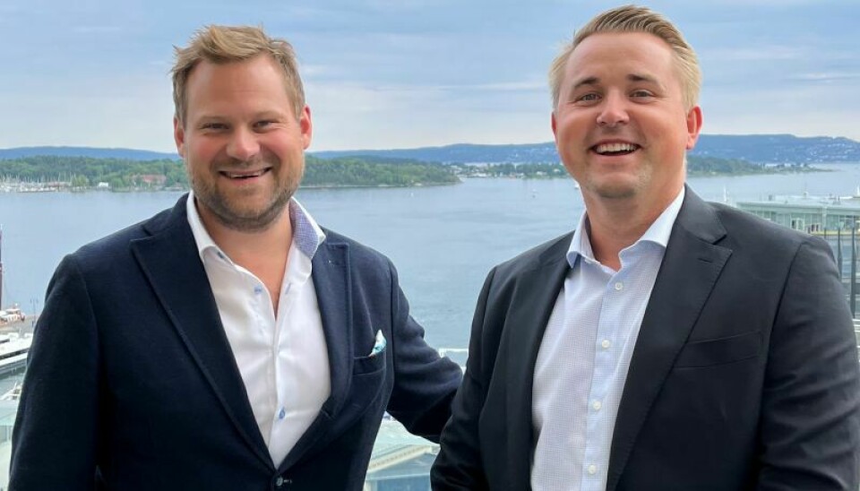 FRA TRE TIL FIRE: Corporate Finance-teamet til investeringssjef Stian Pedersen (tv) øker med ansettelsen av Andreas Bjarto.