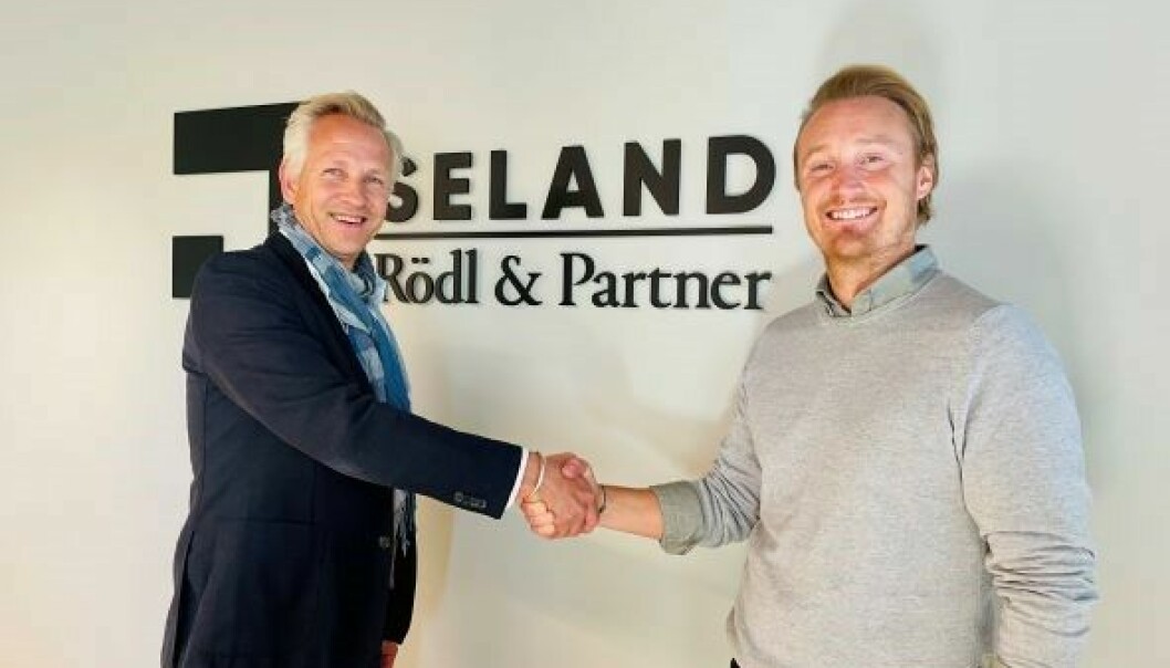 SAMARBEID: Managing partner Jørgen Jynge (t.v) i Seland | Rödl & Partner og Country Manager i Lexly Norway, Erik Nordenborg.
