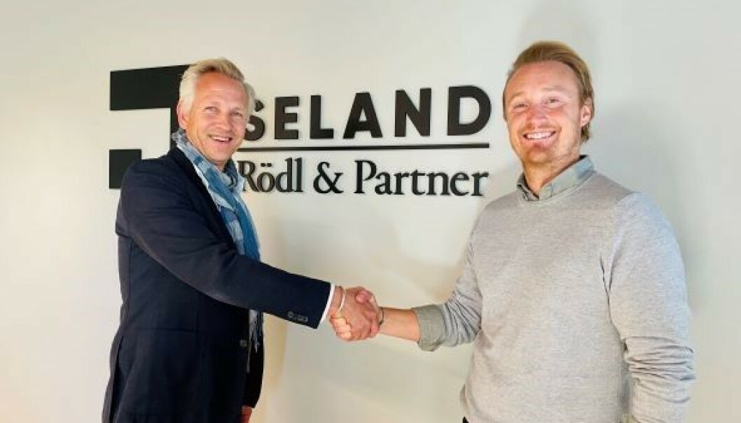 SAMARBEID: Managing partner Jørgen Jynge (t.v) i Seland | Rödl & Partner og Country Manager i Lexly Norway, Erik Nordenborg. SAMARBEID: Managing partner Jørgen Jynge (t.v) i Seland | Rödl & Partner og Country Manager i Lexly Norway, Erik Nordenborg.