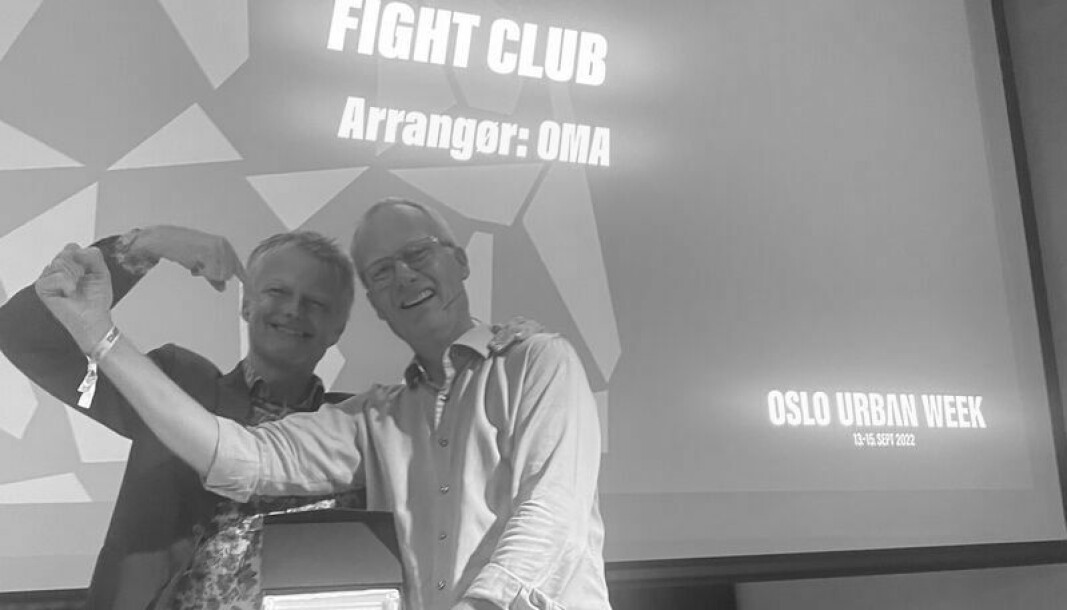 VANT FIGHTEN: Erling Fossen og Kjell Kalland. VANT FIGHTEN: Erling Fossen og Kjell Kalland.