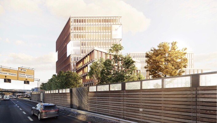 Bygget sett fra Ringveien. Bygget sett fra Ringveien.
