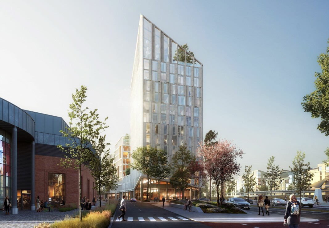 NYTT: Slik blir det nye hotellet i Ski sentrum. NYTT: Slik blir det nye hotellet i Ski sentrum.