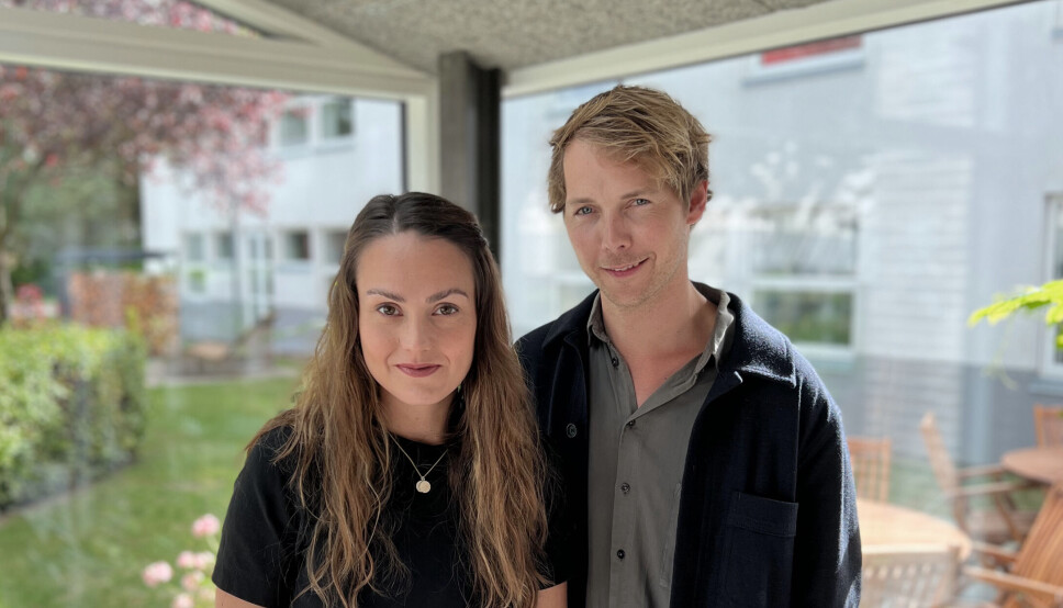 PÅ PLASS: Monica Bellika Esaiassen og Morten Breinholt Christensen er på plass på det nye kontoret i Silkeborg. PÅ PLASS: Monica Bellika Esaiassen og Morten Breinholt Christensen er på plass på det nye kontoret i Silkeborg.