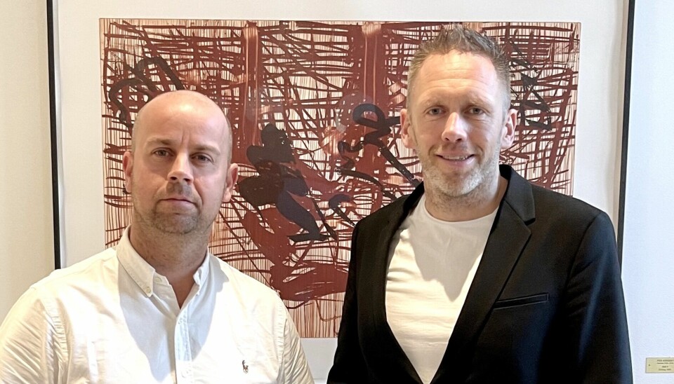 PARTNERE: Tom André Svenning-Gultvedt i Veslefrikk Eiendom og Arne Erik Rønningen i Aeko Eiendomsutvikling.