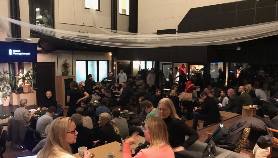 FULLT HUS: Det var fullt hus på årets siste Proptech til frokost-arrangement. FULLT HUS: Det var fullt hus på årets siste Proptech til frokost-arrangement.