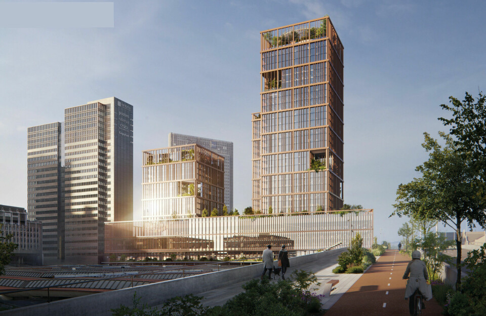 85.000 KVM: Ved Oslo S ønsker KLP Eiendom å oppføre en bygningsmasse på 85.000 kvadratmeter.