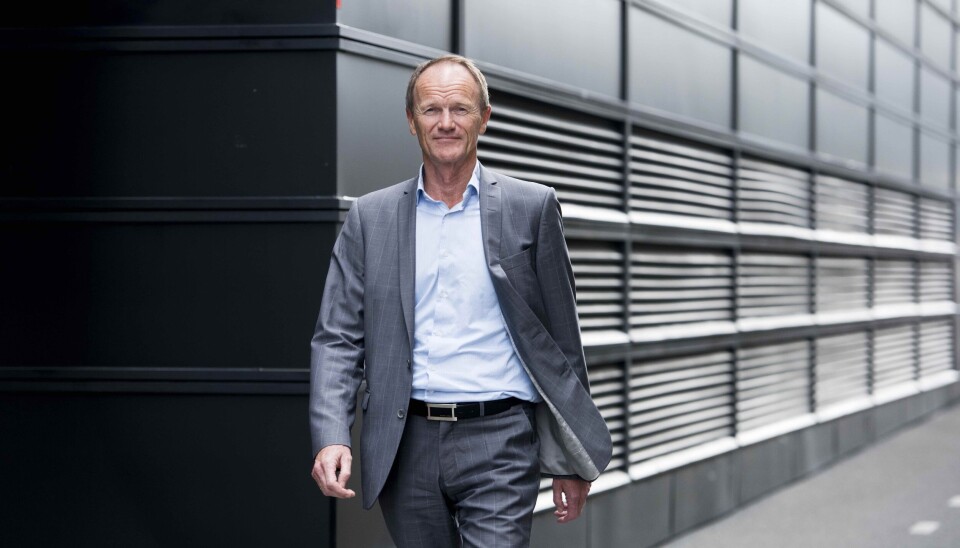 FORNØYD: Adm. direktør Gunnar Gjørtz i KLP Eiendom er fornøyd med å ha slått kloa i eiendommen som huser Clarksons Platou i Vika. FORNØYD: Adm. direktør Gunnar Gjørtz i KLP Eiendom er fornøyd med å ha slått kloa i eiendommen som huser Clarksons Platou i Vika.