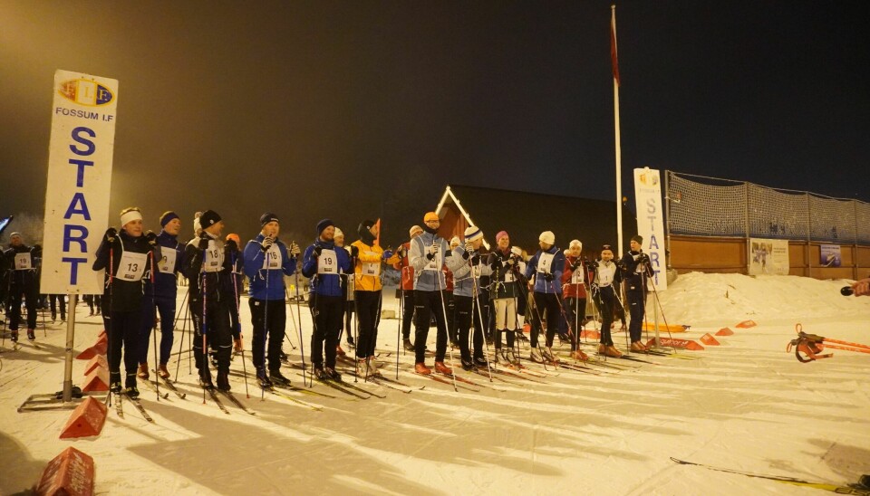 KLAR, FERDIG....: Eiendomsbransjen møttes i stafett under Eiendomsmesterskapet i skiskyting.
