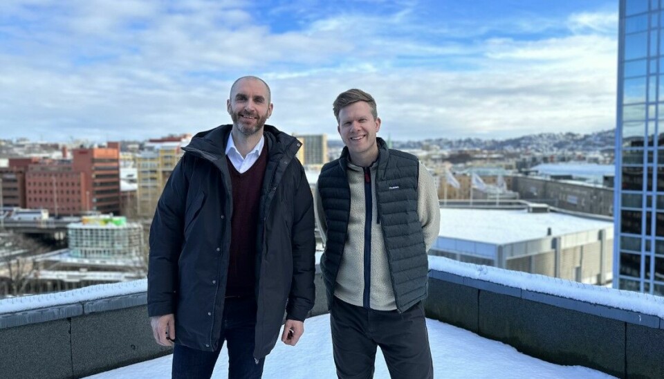 PÅ PLASS: Findables CEO Fredrik Wisløff (th) har fått med Thomas Reinartz til å lede den kommersielle satsingen i selskapet som bruker AI for å håndtere bygg- og anleggsbransjens dokumentasjonsjungel.