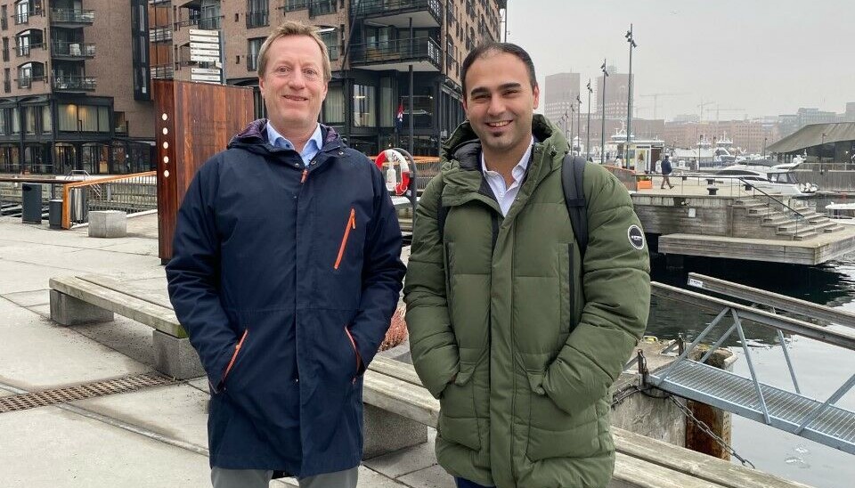 GOD TIMING: Skyhøye energikostnader har gitt stor interesse for R8 Technologies, her representert ved Karl Blom, som er ansvarlig for den norske delen av selskapet, og CIO Dr. Ahmet Köse. GOD TIMING: Skyhøye energikostnader har gitt stor interesse for R8 Technologies, her representert ved Karl Blom, som er ansvarlig for den norske delen av selskapet, og CIO Dr. Ahmet Köse.