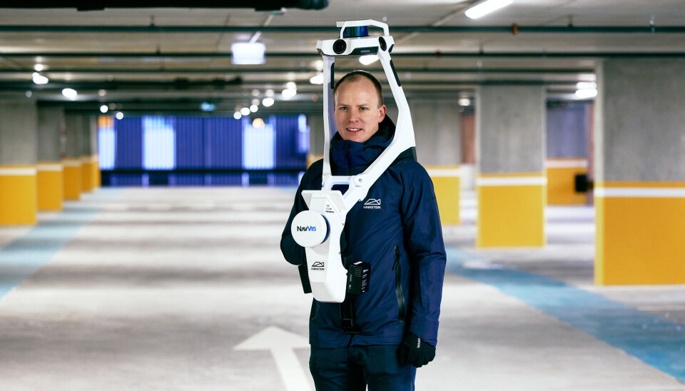 Med en dynamisk 3D-skanner får du raskt en digital kopi av bygget, forteller sivilingeniør Tommy Benjaminsen i Hinnstein