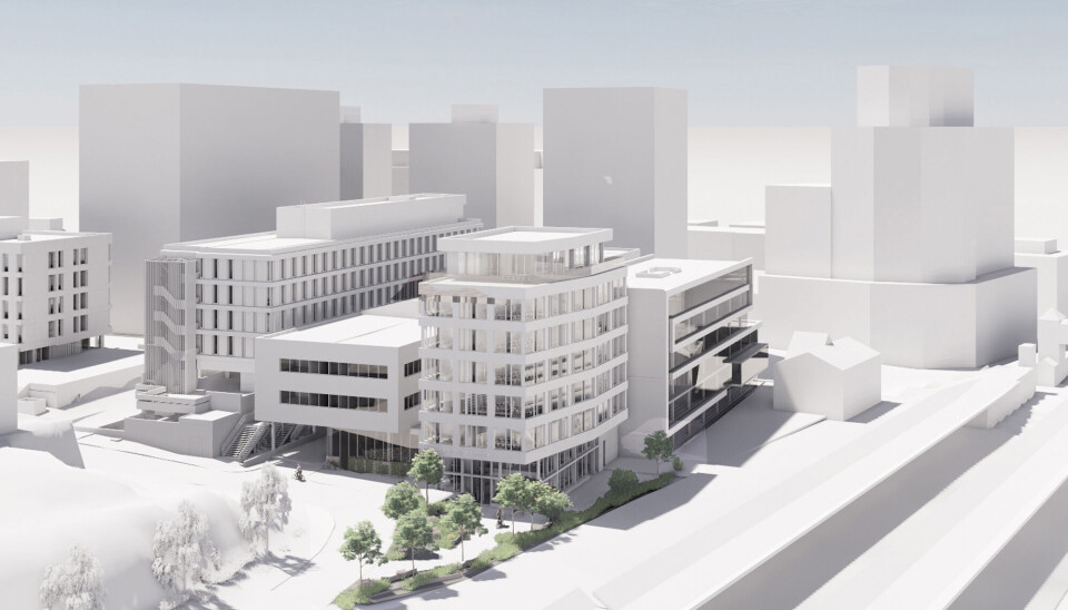 Entra skal bygge denne skolen i Sandvika sentrum. Entra skal bygge denne skolen i Sandvika sentrum.