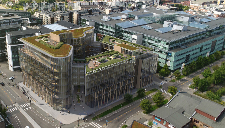 NYTT: Slik ser utviklerne for seg det nye kontorprosjektet.